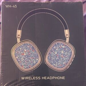 Stylish Blue Wireless Headphones